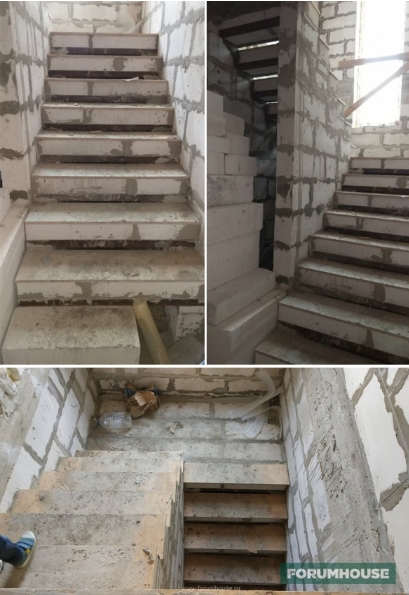Фото лестница из газобетона участника портала