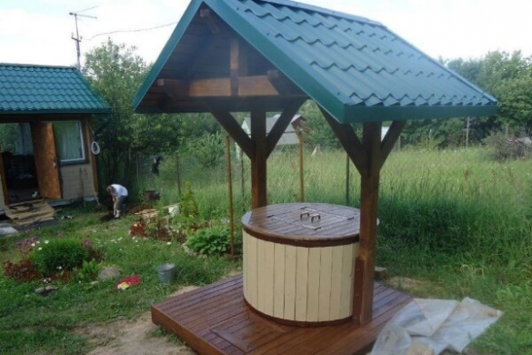 Как сделать колодец сверху
