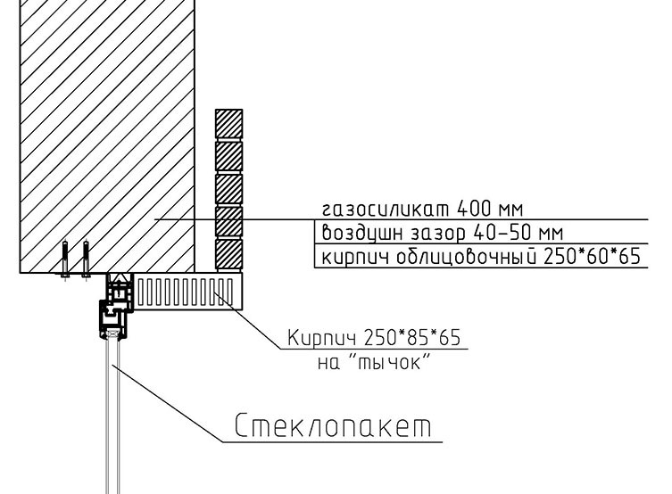 Нужны ли зазоры. Монтаж окна в четверть снизу. Узел установки окна в газобетонной стене. Монтаж окна в четверть кирпича. Узел четверти окна в кирпичной кладке.