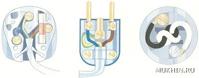 Схема подключения вилки