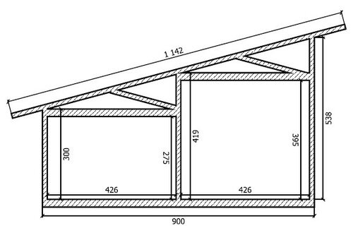 Односкатная крыша - особенности конструкции и монтаж, стропильная система крыши