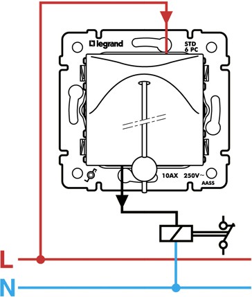 Legrand 08906 схема подключения