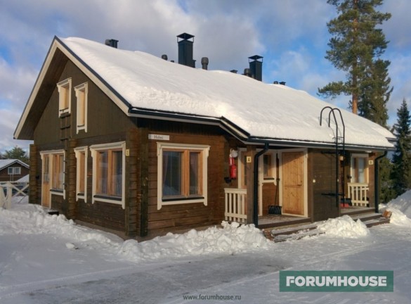 Фото деревянный дом зимой
