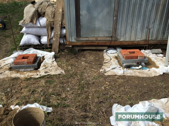 Как правильно установить блоки под бытовку. - Статья - Журнал - FORUMHOUSE