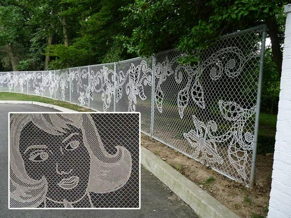 Самостоятельное нанесение рисунка на ограду