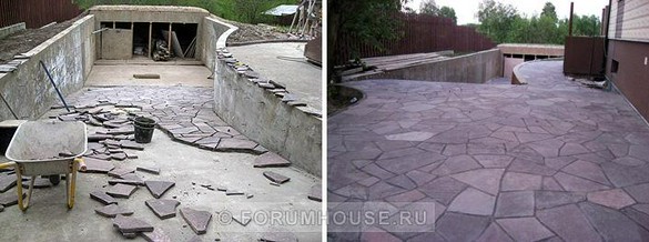 съезд в подземный гараж в частном доме. Смотреть фото съезд в подземный гараж в частном доме. Смотреть картинку съезд в подземный гараж в частном доме. Картинка про съезд в подземный гараж в частном доме. Фото съезд в подземный гараж в частном доме