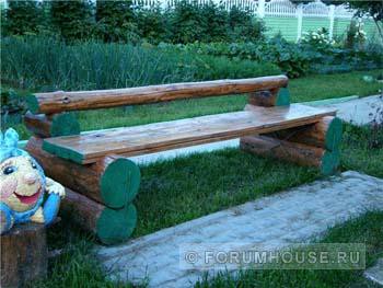 Деревянные садовые скамейки для дачи из подручных материалов