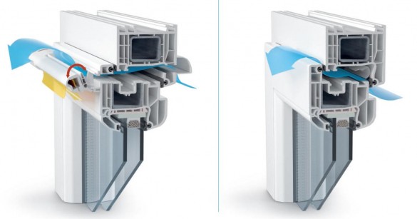 Вентиляционный клапан алюминиевые окна