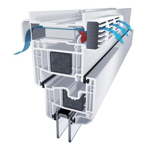 Вентиляционный клапан алюминиевые окна