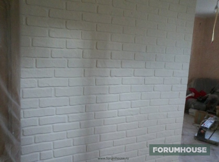 Кирпичная стена своими руками из штукатурки: как сделать имитацию кирпича | fialkaart.ru