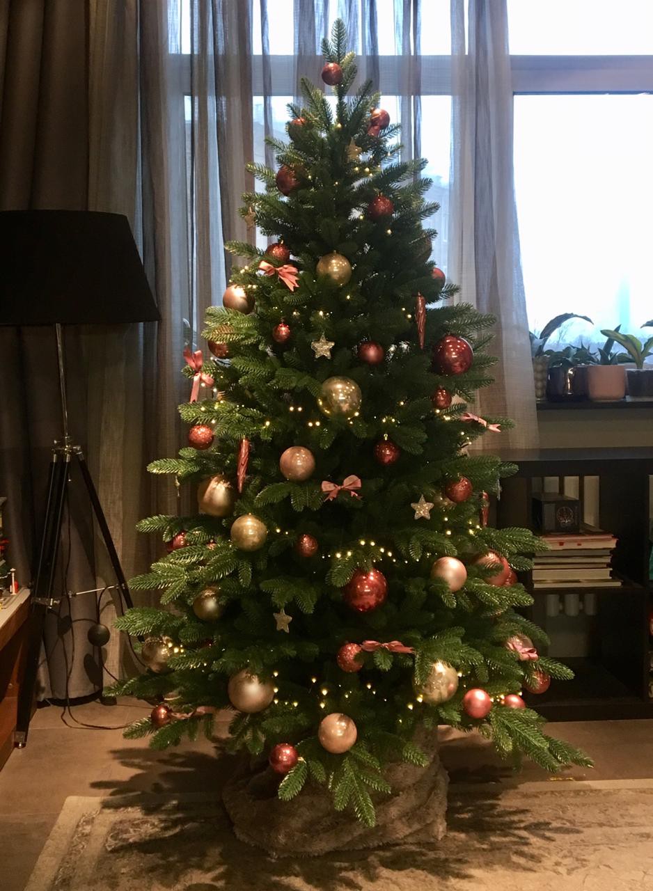 фото украшенных елок дома новогодних | Дзен
