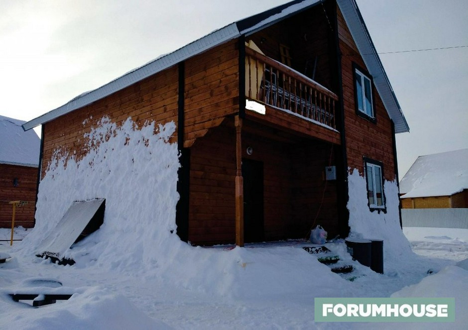 Снегом Домов В Зимний Пейзаж Стоковые Фотографии | FreeImages