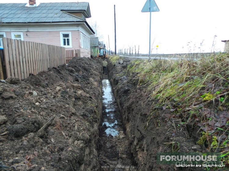 Осушение заболоченного участка на участке в московской области