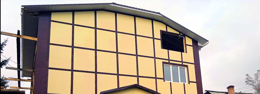 Фасад из плоского шифера – о материале, плюсы и минусы технологии, опыт умельцев портала