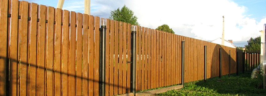 Деревянный забор 
