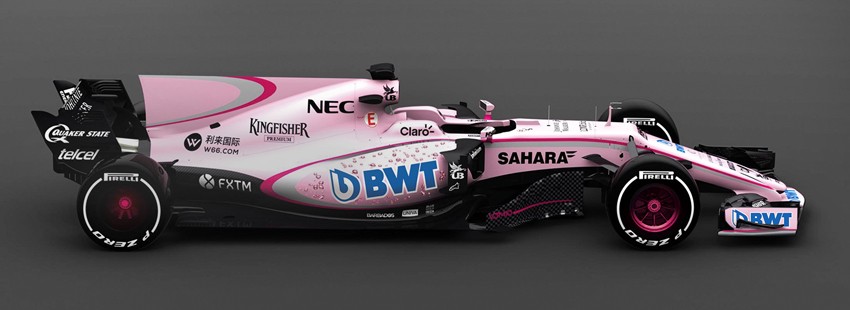 Красота в розовых тонах – BWT подписывает соглашение о партнерстве с Sahara Force India