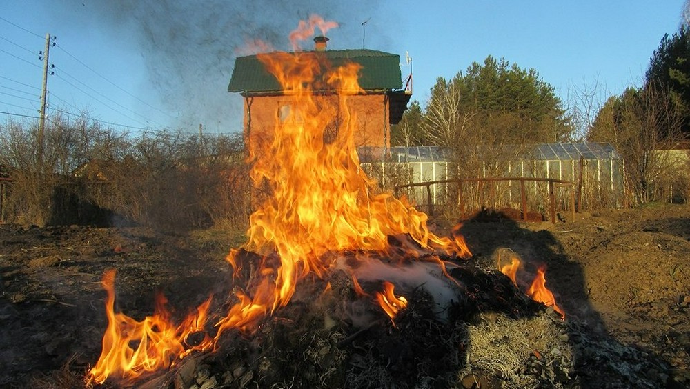 С 1 января в России запретят сжигать мусор и разводить костры во дворах