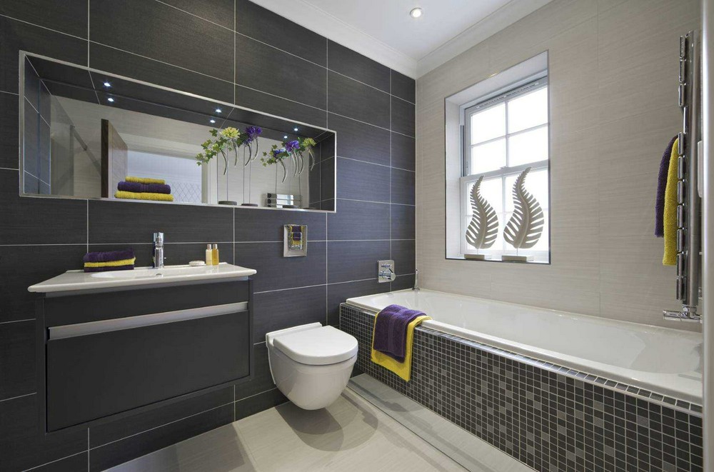 Дизайн ванной комнаты в частном доме (152 фото)