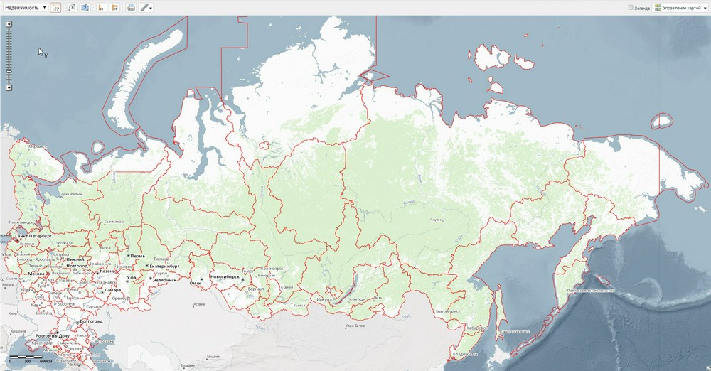 Публичная кадастровая карта России была обновлена