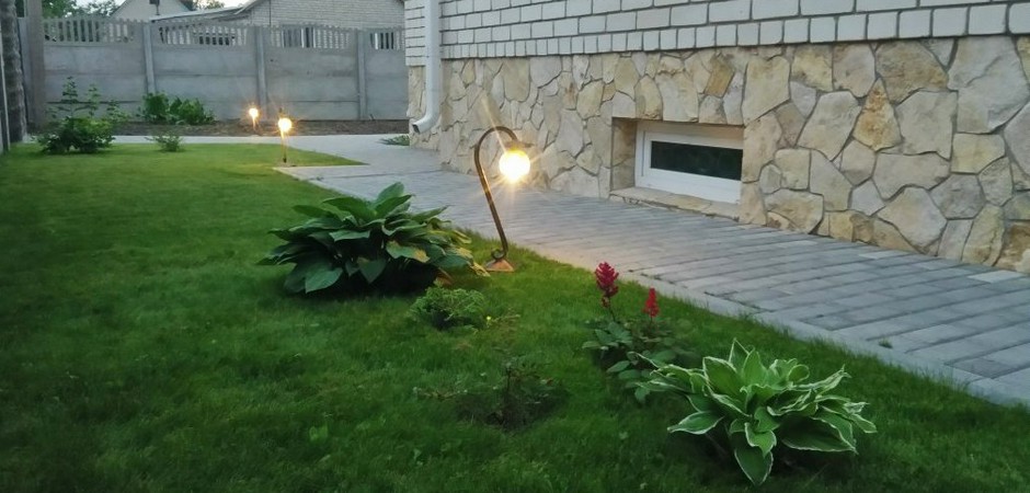 Как сделать садовый уличный светильник своими руками