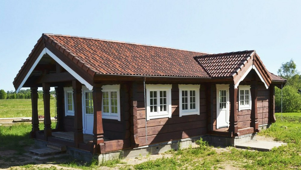 Деревянные дома из лафета по норвежской технологии, цена р/кв.м стены